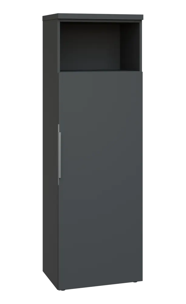 SIN 5 - 6DN kancelářská skříň, 1-dveřová/nika, pravá, 1820x600x400, antracit